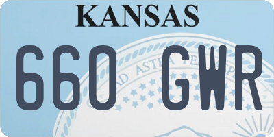 KS license plate 660GWR