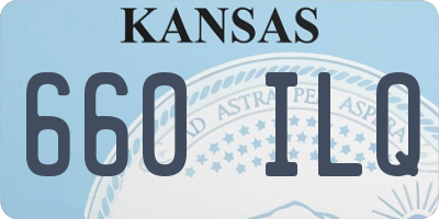 KS license plate 660ILQ