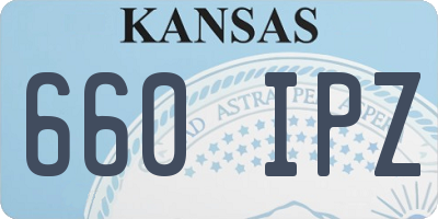 KS license plate 660IPZ
