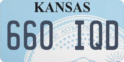 KS license plate 660IQD