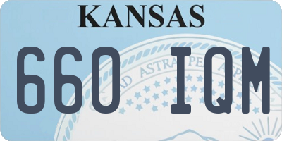 KS license plate 660IQM