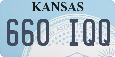 KS license plate 660IQQ