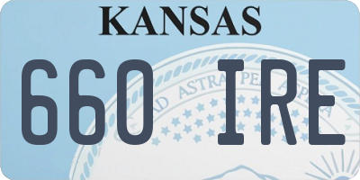KS license plate 660IRE