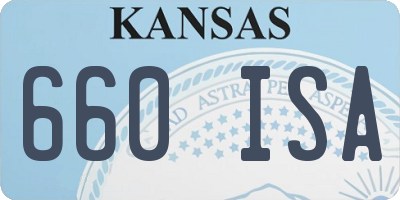 KS license plate 660ISA