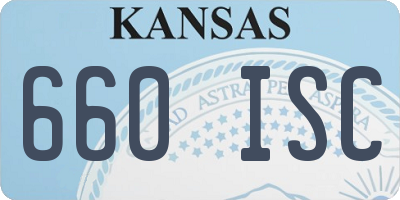 KS license plate 660ISC