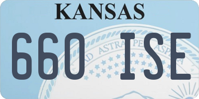 KS license plate 660ISE