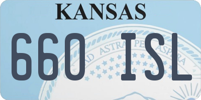 KS license plate 660ISL