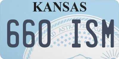 KS license plate 660ISM