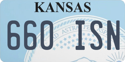 KS license plate 660ISN
