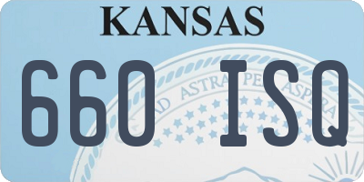 KS license plate 660ISQ