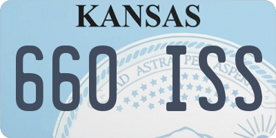 KS license plate 660ISS