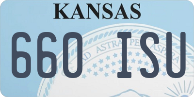 KS license plate 660ISU