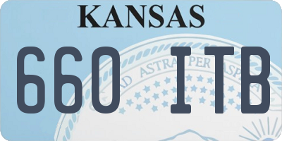KS license plate 660ITB