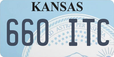 KS license plate 660ITC