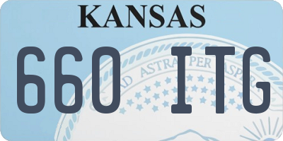 KS license plate 660ITG