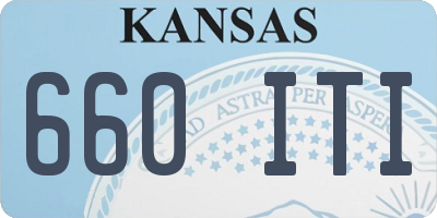 KS license plate 660ITI