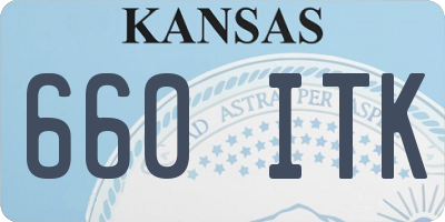 KS license plate 660ITK