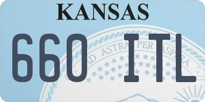 KS license plate 660ITL