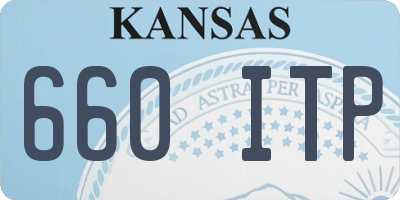 KS license plate 660ITP