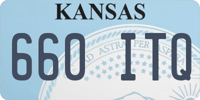 KS license plate 660ITQ