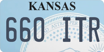 KS license plate 660ITR