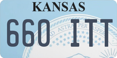 KS license plate 660ITT