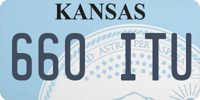 KS license plate 660ITU