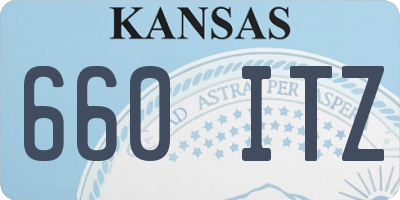 KS license plate 660ITZ