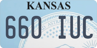 KS license plate 660IUC