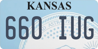 KS license plate 660IUG