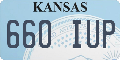 KS license plate 660IUP