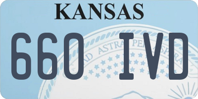 KS license plate 660IVD