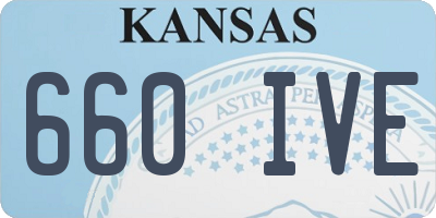 KS license plate 660IVE