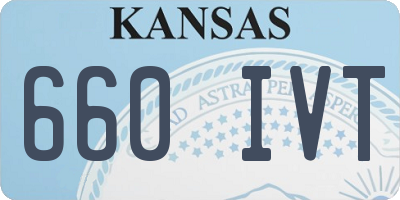 KS license plate 660IVT