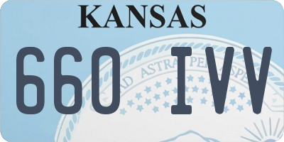 KS license plate 660IVV