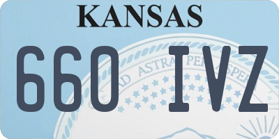 KS license plate 660IVZ