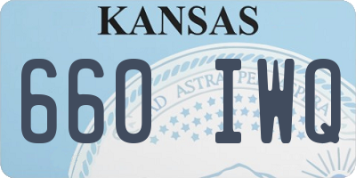 KS license plate 660IWQ