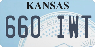 KS license plate 660IWT