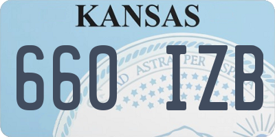 KS license plate 660IZB