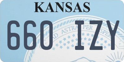 KS license plate 660IZY