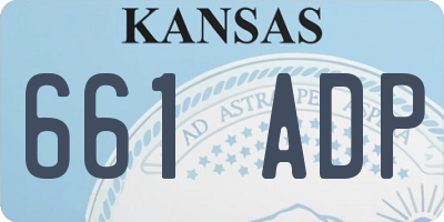 KS license plate 661ADP
