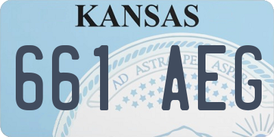 KS license plate 661AEG