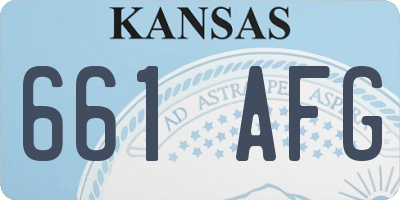 KS license plate 661AFG