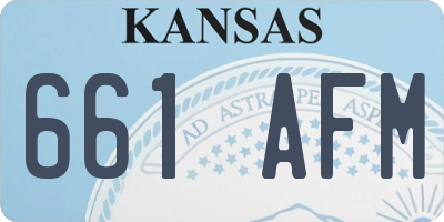 KS license plate 661AFM