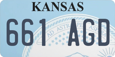 KS license plate 661AGD