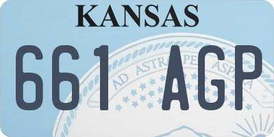 KS license plate 661AGP
