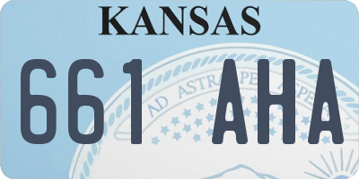 KS license plate 661AHA