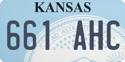 KS license plate 661AHC