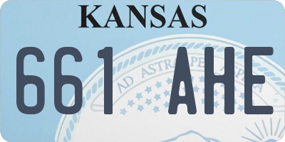 KS license plate 661AHE