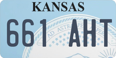 KS license plate 661AHT